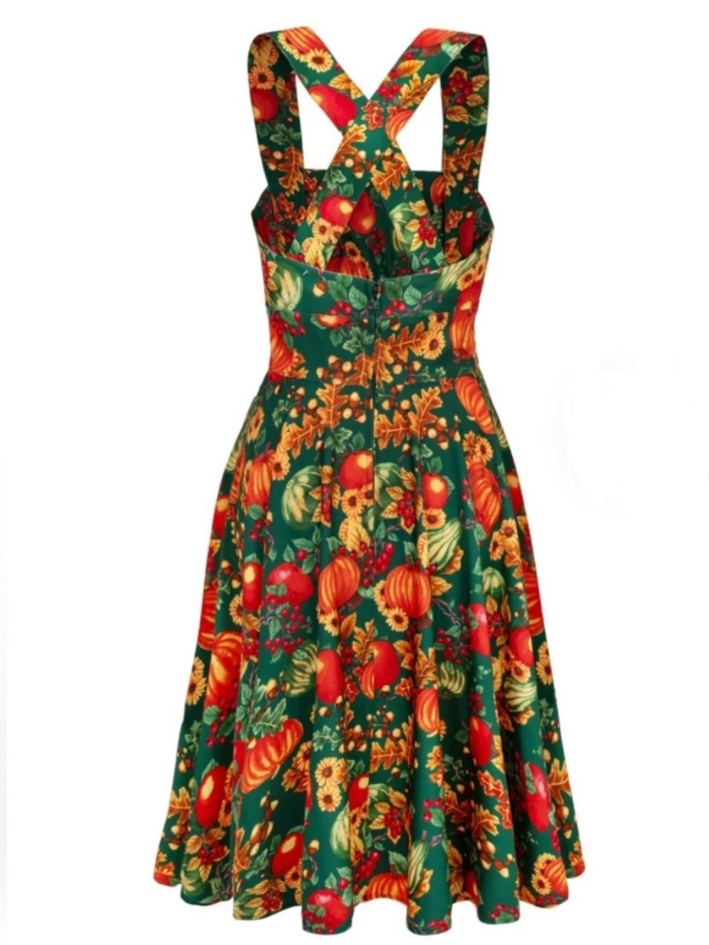 Hell Bunny Autumn Pinafore Dress Size 2XL - Picture 7 of 16